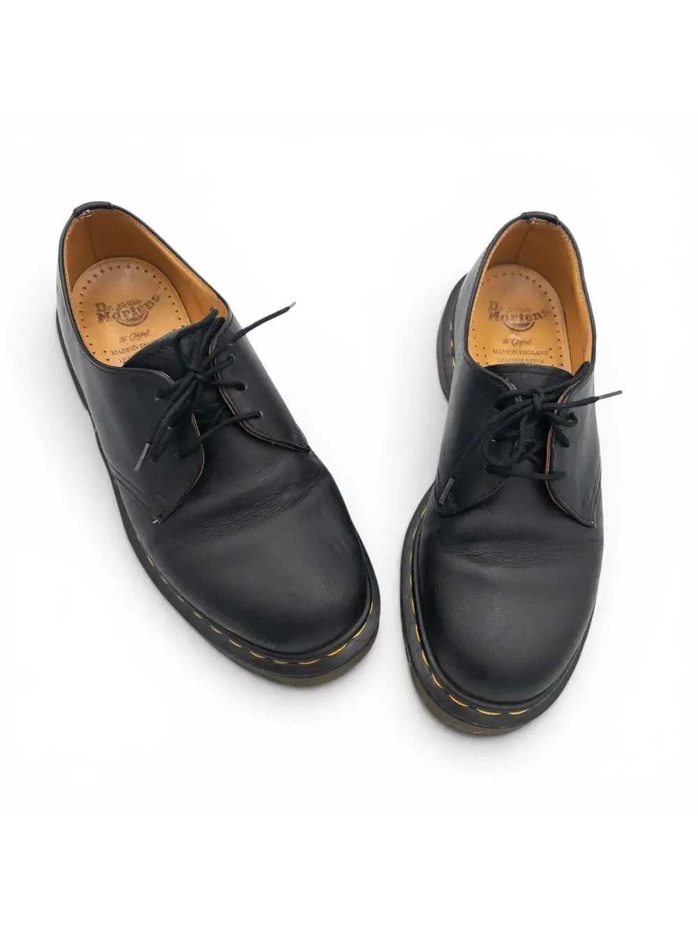 Vintage Dr. Martens Black Leather Lace-Up Shoes